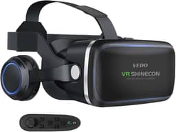 Headset de Realidade Virtual Tecnet, compatível com iPhone e Android