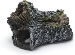 Toca para Peixe Betta Troncos Fragata Ornamentos – Decoração em Resina Atóxica para Aquários de Água Doce e Salgada (Petrificado)