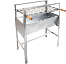 Churrasqueira Portátil Reforçada de Aço Galvanizada Modelo Grande