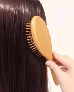 Escova de cabelo de madeira profissional para massagem e estilo do couro cabeludo