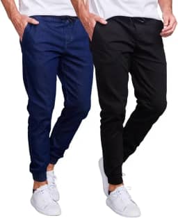 Kit 2 Calça Jeans Masculina Jogger Com Punho