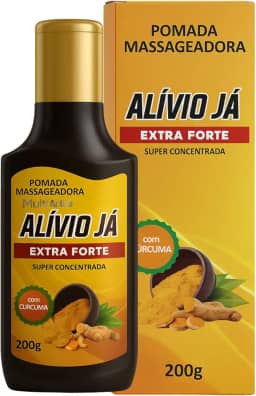 Alivio Já Extra Forte, Pomada Massageadora com Cúrcuma, Arnica e Mentol, 200g