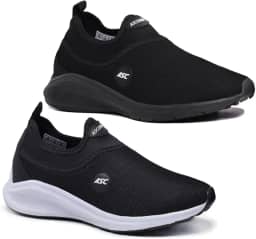 Kit 2 Pares Tênis Ortopédico Unissex Ascension | Estilo Meia, Sem Cadarço – Leve, Confortável, Calce Fácil | Para Caminhada, Academia e Uso Diário