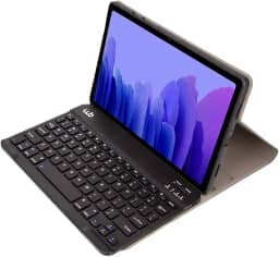 WB Capa com Teclado Para Tablet Samsung Galaxy Tab A7 10.4' Polegadas Couro Preto com duração de até 35 horas de bateria