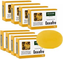 Kit C/8 Sabonetes Em Barra 90g Enxofre Para Acne Granado