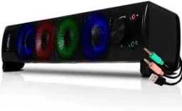 Mini Alto Falante Para PC E Notebooks KP 6040 Caixa Som Knup, preto