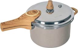 Brinox - Panela de Pressão 4,2L Antiaderente Ceramic Life Pressure com Fundo de Indução - Areia