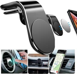 Suporte de Celular Magnético Veicular Universal Giratório 360 Com Imã Para Uber Táxi Carro