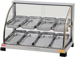 Estufa Curva Dupla, 8 Bandejas, 220V, Marchesoni Ouro, Inox