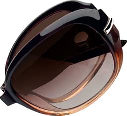 Dobrável Óculos de Sol Femininos Polarizados Grande Armação Óculos Escuros para Mulheres