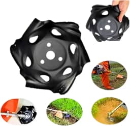 Disco de Roçadeira Enxada Rotativa Universal para Carpinar, Lâminas de Corte para Cortador de Grama, Preto