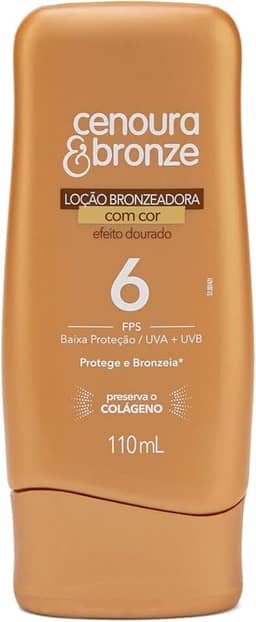 Cenoura e Bronze Loção Bronzeadora Com Cor Fps6