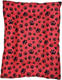 Cama Colchonete Pet para Cachorro ou Gato Pequena Média Grande Macio Lavável (Vermelho, P)