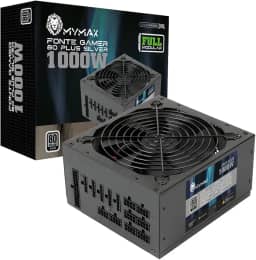 Fonte ATX 1000W Real Mymax Full Modular 80+Silver PFC Ativo
