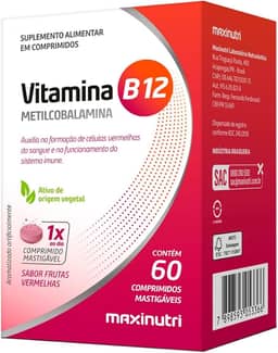 Maxinutri Vitamina B12 Comprimidos Mastigáveis (60 Comp) Único