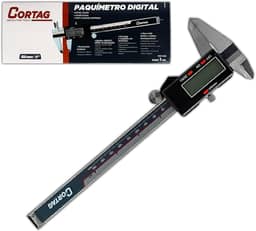 Paquímetro Digital De Metal Com Estojo Universal Para Mecânico, Engenheiro Cortag Paquímetro - Prata