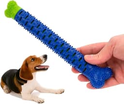 Escova de Dentes para Cachorro, Brinquedo Mordedor Dental, Removedor de Tártaro, Azul, Higiene Oral, Silicone, Cães Pequenos