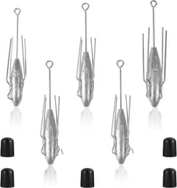 5 Peças De Chumbadas Sputnik, Pesos Pesca, Chumbo, Cauda Longa, Surf Casting, Aranha Para Pesca Bagre Em Água Salgada Na Praia (3 Oz - Peças)