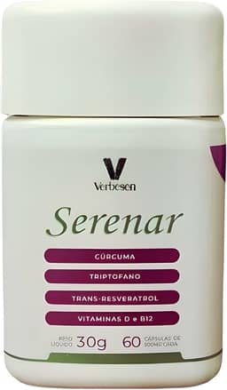 Serenar Suplemento Alimentar Verbesen 60 Cápsulas – Vitaminas e Minerais para Mulheres 40+ e na Menopausa