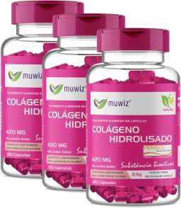 Colágeno Verisol Peptídeos Biotivos 420 mg 120 Cápsulas - Kit 3 Frascos