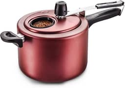 MTA - Panela de Pressão com Visor de Vidro e Fechamento Interno em Alumínio com Antiaderente, Capacidade de 4,5L, nº 20, Cor Cereja, Linha Visor.