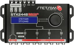 Processador de Audio Digital Stetsom STX2448 Equalizador Crossover 2 Canais 4 Vias Som Automotivo