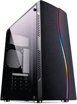 Skill Gaming PC Gamer Roda Tudo AMD A6 3.8GHZ Placa de vídeo Radeon R5 2GB HD 500GB 8GB, Preto, Média, 27345