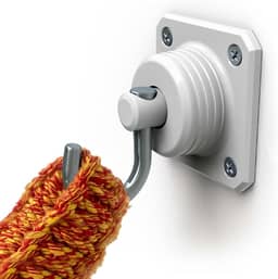 Par de Ganchos para Rede Silenciosos com Rolamentos Branco