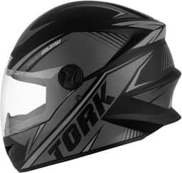 Capacete Moto Fechado R8 Preto/Prata Tam. 62