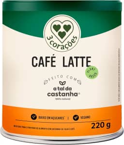 3 Corações Bebida Vegetal Café Latte A Tal da Castanha, Lata 220g