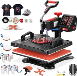 110V, 10 em 1 Prensa Termica, Prensa Termica Sublimação, Prensa Termica, Maquina de Estampar Camisetas, Máquinas de Prensa Térmica Transferência de Calor por para Camisetas Chapéu