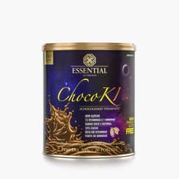 ChocoKi 300g – Essential Nutrition | Achocolatado Premium com Cacau 100% Puro | Sem Açúcar, Sem Lactose, Adoçado com Estévia | Sabor Natural e Saudável