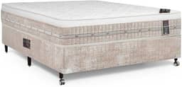 Cama Box + Colchão Castor Casal Premium One Face Tecnopedic 138x188x57cm