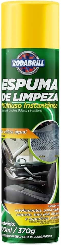 Espuma de Limpeza Multiuso Limpa Sem Água Estofados, Bancos de Carro, Carpete, Tênis, Sofá e Painel – Remove Gordura e Manchas Instantaneamente