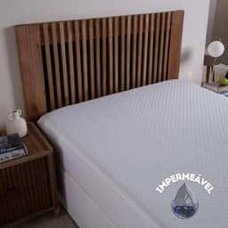 Capa De Colchão Impermeável Matelado Solteiro, Casal, Queen e King Branco Para Quartos e Hotéis (Solteiro)