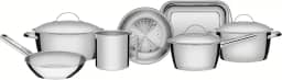 Jogo de Panelas com Fundo Triplo 7 Peça Tramontina Inox