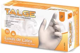 Talge Luva Latex P Cp 100Un, Talge, Branco
