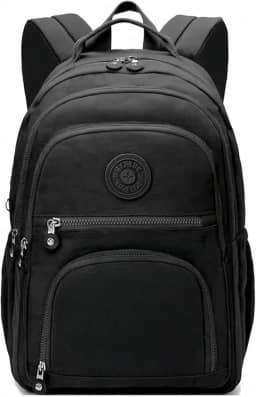 Mochila Feminina Masculina Tactel Notebook Escolar Resistente Grande Costas Juvenil Escola Preta