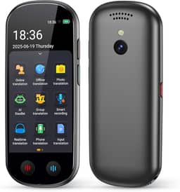 Dispositivo tradutor de idiomas sem necessidade de WiFi, tradutor de IA com ChatGPT, dispositivo tradutor de voz bidirecional em tempo real com mais de 150 idiomas, gravação/offline/tradução de fotos