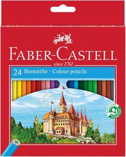 Lápis de Cor 24 cores sextavado 120124G Faber Castell