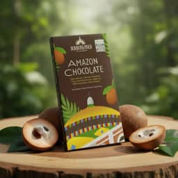 Tablete Chocolate Com Cupuaçu 100g Bombons Finos da Amazônia