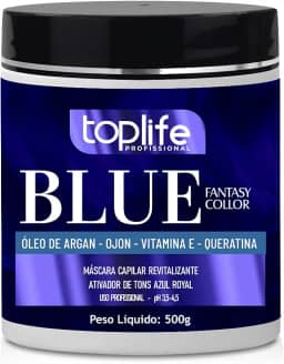 Máscara Capilar Pigmentante Azul Royal Toplife 500g