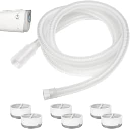 Tubo CPAP de substituição para AirMini com Humi DX, incluindo tubo compatível com Airmini P10/N20/F20 e 6 Humi DX compatível com conector N20/P10 para AirMini, suprimentos CPAP de ótimo valor por