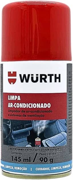 Produto para limpar o Ar Condicionado Automotivo Elimina Mal Odores HSW 200 PLUS Aroma Carro Novo Wurth
