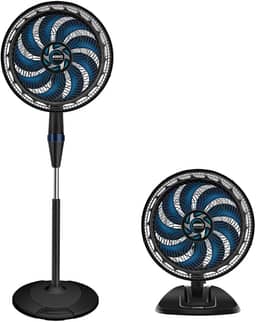 Ventilador de Coluna Arno X-TREME 9 40cm 2 em 1 VE9M, 160W. Coluna ou Mesa, 9 Pás, 3 Velocidades, Oscilação 80º, Altura Ajustável de até 1,5m, Modo Sono Tranquilo, 220V