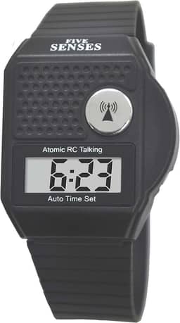 FIVE SENSES - Relógio inglês atômico falante, fácil de usar para idosos, homens cegos, mulheres, relógio de fala alto com som para deficientes visuais, relógios para mulheres idosas, produtos para pessoas cegas 1026
