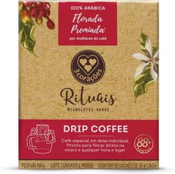 3 Corações Drip Coffee Rituais Florada Microlote - contém 10 unidades