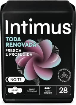 Absorvente Intimus® Noturno Discreto C/Abas - 28 UN (Embalagem pode variar)
