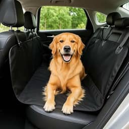 Capa Protetora Impermeável para Banco Traseiro de Carro Tecido Reforçado Antiderrapante Dobrável Universal para Transporte de Pets Cães e Gatos