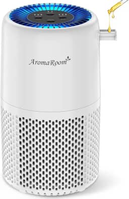 Aroma Room Purificador De Ar Para Casa E Quarto, Filtro Hepa Aromaroom H13, Limpador Fumaça, Pólen, Pelos Odores Cabelo, 3 Em 1 Com Modo Espera, Silencioso Animais Estimação, Casa, Quarto Bebê (Bran